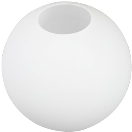 BESPORTBLE Pantalla De Lámpara De Globo De Vidrio Esmerilado 5.43in Cubierta Redonda Para Repuesto De Lámpara De Pared Techo Pie Y Poste Difusor De Luz Suave Para Interior