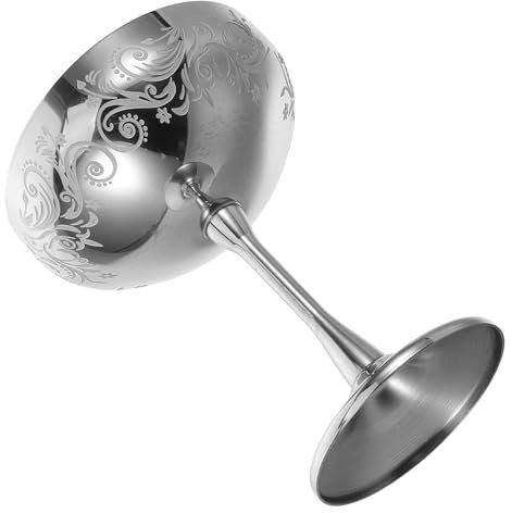 SMASOLO Tasse Décorative à Pied Motif Floral Gobelet à Pour Crème Glacée Usage Polyvalent