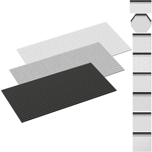 UISEBRT Paneles acústicos 3D autoadhesivos, insonorizados, absorbentes acústicos, paneles de pared, aislamiento acústico, revestimiento de pared para habitaciones tranquilas, tratamiento acústico