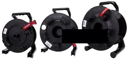 KONGMM Enrollacables, Carrete portátil OEM de 100-300-500 m for Cable táctico blindado, PCD235, PCD310, PCD380, Fibra retráctil Militar for Exteriores(PCD235)
