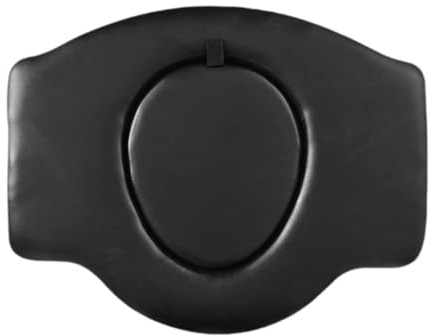 Amagogo Cojín de asiento de inodoro acolchado de cuero sintético multifunción para mayores discapacitadas y mayores, Acero Inoxidable