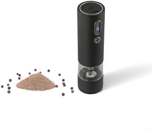 Ensemble de moulins à épices électriques rechargeables avec des fonctionnalités innovantes y compris la technologie de surveillance de la température LCD