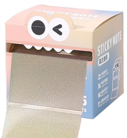 Foglietti adesivi – Out Memo Pad, rotolo di foglietti adesivi per evidenziare e promemoria, blocco note con design facile da staccare, forniture per ufficio e scuola per lavoro casa studenti notebook
