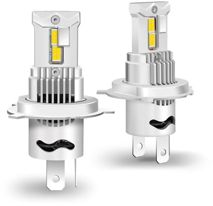 motoeye H4 Lampe Auto Halogen 12V 60/55W – Scheinwerfer H4 Birnen Extra Hell 6000K, Abblendlicht & Fernlicht