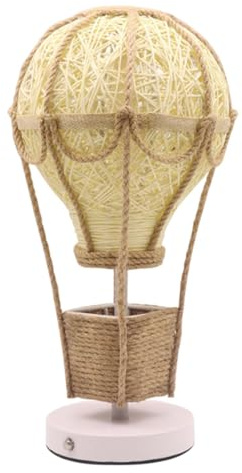 perfk Heißluftballon-Nachtlicht-Tischlampe für die Heimdekoration, Tischlampe, Nachttischlampe, Ornament für Büro, Bücherregal, Schreibtisch, Innenbereich