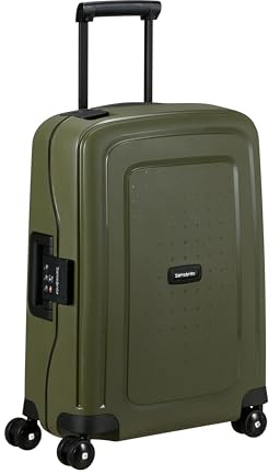 Samsonite S'Cure - Spinner S, Hand Luggage, S (55 cm), 34 L, Green (Olive)