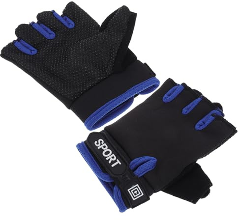 BESPORTBLE Guantes de Ciclismo Niñas sin Dedos, Medio Dedo, Material Nylon Transpirable, Protección para Manos, Ideales para Balance Biking y Deportes