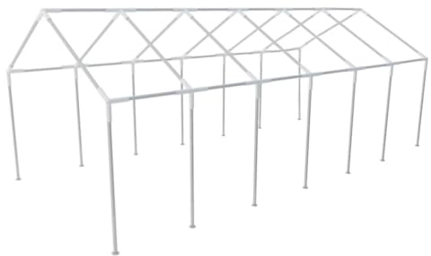 Telaio di ricambio in acciaio per tenda da festa, 12 x 6 m, struttura stabile per tendoni, aste in metallo robusto per eventi all'aperto