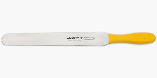 ARCOS Kitchen Spatula Stainless Steel Nitrum 300 mm | Injected polypropylene handle. Series 2900. Colour yellow.