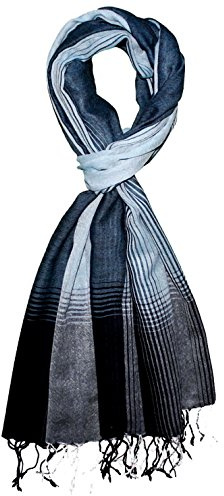 Lorenzo Cana Herren Schal Schaltuch 50% Kaschmir 50% Wolle Tuch Herrenschal Herrentuch Herren blau 784691188