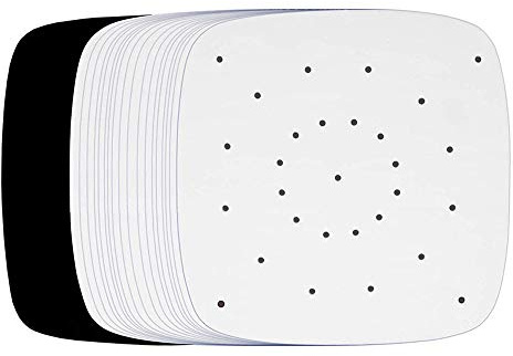 Air Fryer Pergamentpapier Liner 8.7 × 8.7 100Pcs Large Kompatibel mit XL Philips, NuWave Brio, OMORC, Cuisinart, COSORI, Cooks Essentials, Chef di Cucina, SARKI und mehr