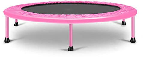 HANSHAN Gartentrampoline Trampolin, Mini-Klapp-Fitness-Trampolin Home Office Gym Garden 2 Farbe 48 × 10 Zoll (Color : Pink)