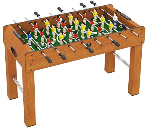 HOMCOM Calcio Balilla Professionale per Adulti e Famiglia 122x61x80.7cm