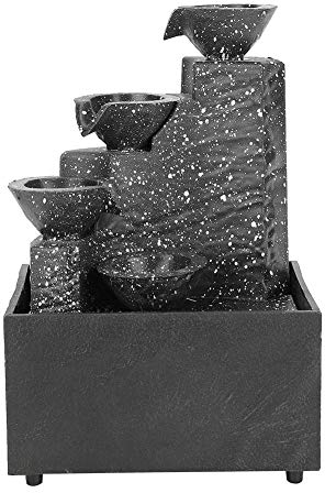 Escritorio de plástico USB Fuente de Agua Adorno artesanías pacífico Elegante Interior Oficina en casa decoración de Mesa