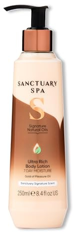 Sanctuary Spa Signature Natural Oils Body Lotion, No Mineral Oil, Cruelty Free and Vegan Body Moisturiser for Dry Skin, 250ml