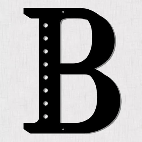 Resama 28 cm schwarze Metall-Buchstaben für Wanddekoration, visuelles 3D-großes Alphabet, dekoratives Bauernhaus-Hängeschild für Wohnzimmer, Schlafzimmer, Büro, Zuhause, Party