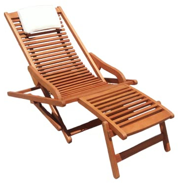 Rio Relax-Liegesessel klappbar aus Eukalyptus