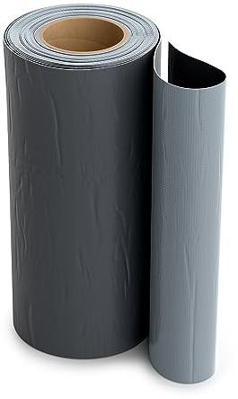 Isolbau Butyl Reparaturband - Anthrazit, 300 mm x 10 m - Abdichtungsband für Dach, Loch, Rohr, Wohnmobile - Wasserdichter Schutz gegen Korrosion Witterung & UV-Bestrahlung - Selbstklebende Klebeband
