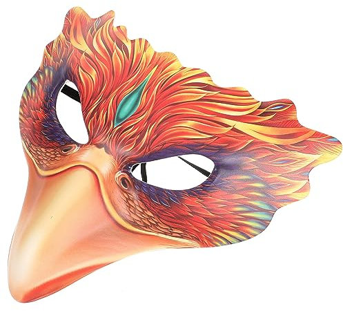 GLEAVI Steampunk- Masken Für Den Maskenball Halbgesichts-vogelmaske Party-halbgesichtsmaske Vogel-halbmaske Kreative Vogel-cosplay- Pu- Einzigartig Zubehör