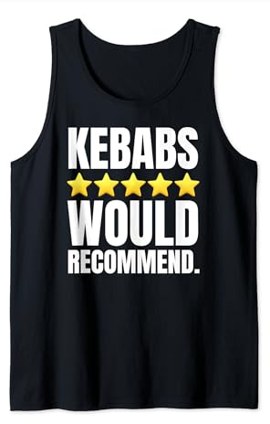 Funny Kebabs And Vertical Spit or Rotisserie Doner Kebab Tank Top