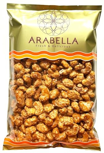Honey Roasted Cashew Nuts 450g – Sweet Crunchy Snack – Suitable for Vegetarians