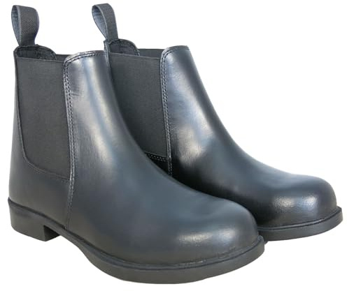 Bow & Arrow Equestrian Horse Riding Boots - Durable Footwear for Riders | Riding Yard Boots with Rubber Sole, Pull-On Ankle Work Boots for Horse Riding