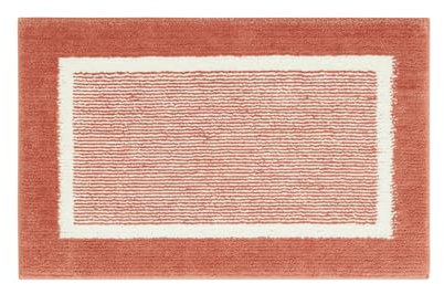 andiamo Maui - Tapis de Bain antidérapant - Doux et Moelleux - Tapis de Douche pour Salle de Bain - Antidérapant - Lavable - 40 x 60 cm - Rouge Rouille