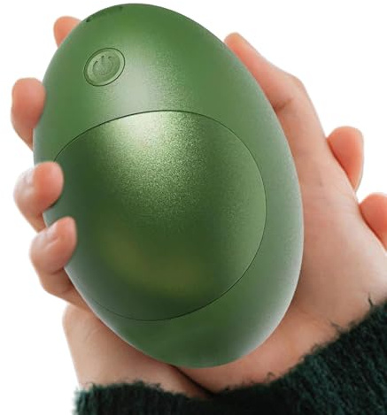 Elektrischer Handwärmer, tragbare Ladebank, Avocado Split Handheizung, 2-in-1 Heizung & Laden, kompakt und leicht, ideal für Männer, Frauen, Jugendliche, 3,94 x 2,4 x 1,18 Zoll