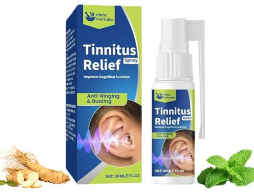 Tinnitus,Tinnitus Relief Spray，Plant-Based Tinnitus Relief Spray, Tinnitus Relief,30ml Portable Ear Care Spray ，for Reduce Ear Ringing Ear Noise Hearing Loss