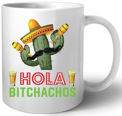 luxogo Hallo Adios Bitchachos Kaktus Margarita Keramik Tassen Mug