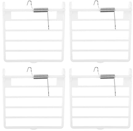 Kichvoe 4 Pièces Porte de Cage À Oiseaux Remplaçable avec Ressort Accessoire Plastique Durable pour Divers Modèles de Volières Mécanisme de Sécurité Convient Aux Oiseaux de Compagnie