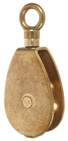 ibasenice Brass Pulley Block Single Swivel Bearing Flagpole Hardware for Boats Yachts Sailboats Compact Lightweight Design for Easy Installation and Reduced Rope Friction
