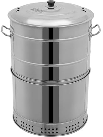 Barbecue a carbonella senza fumo forno for arrosti portatile in acciaio inossidabile con 50 spiedini for viaggi cucina all'aperto