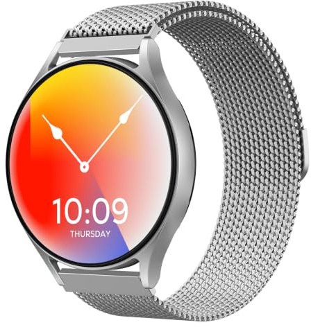 Astorgos Magnet Armband Kompatibel mit Samsung Galaxy Watch 7 6 5 4 FE 40mm 44mm/6 4 Classic 43mm 47mm 42mm 46mm/5 Pro, 20mm Metall Edelstahl Einstellbar Ersatzarmband für Herren Damen