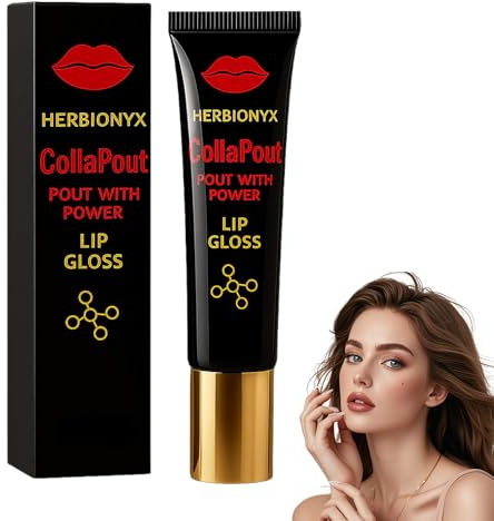 Herbionyx Luxury Lip Gloss, Advanced Lip Booster Serum, Herbionyx Lip Plumper, Hydrating Moisturizing Lip Gel, Reduce Fine Moisturizing Non-Sticky, EverydayLip Care (1 Pack)