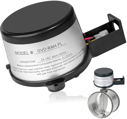 46491600 GVD-RAM PL Vent Damper Motor Assembly Compatible with Field Controls 46491600 Boiler Damper Motor,Replaces GVD-5/GVD-6 & 381-800-476 GMA-PL Models