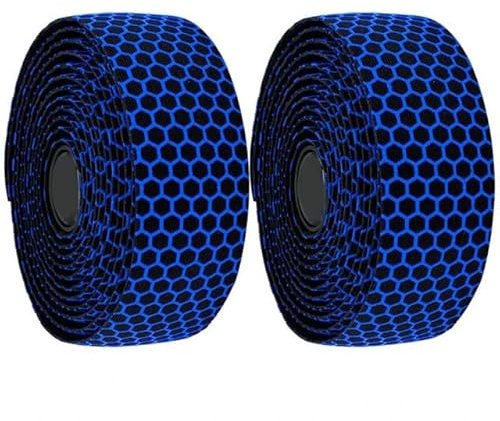 Styrband för cyklar, 2PCS Cykling Bekväm Ridning Lättvikt(Blu)