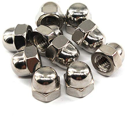 M6 Acorn Cap Nut Hex Nut Set 304 Stainless Steel 30PCS
