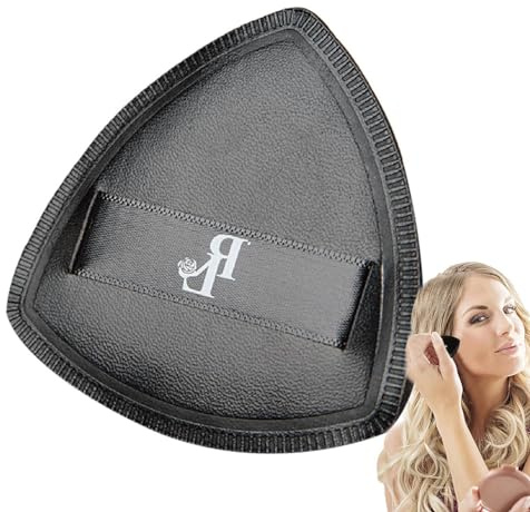 Cuscino per fondotinta, spugnetta per cipria, colore nero, elegante