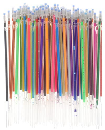 Lurrose 72stücke Teiliges Buntes Gelstift Nachfüllset Langlebige Kunststoff-minen Vielseitige Farben Für Schüler Einfach Zu Wechseln Für Büro Schule Und Kreatives Schreiben