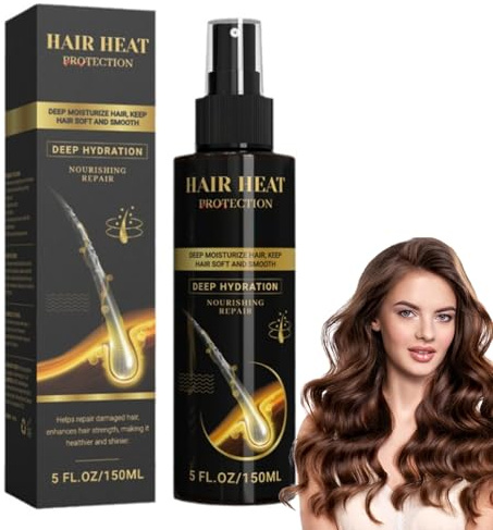 Spray Protector Térmico Para Cabello, Cuidado Diario Para Rizos Y Cabello Liso, Fortalece Y Protege El Cabello, Adecuado Para Cabello Rizado, Liso, Teñido O Dañado, Para Hombres Y Mujeres, serum