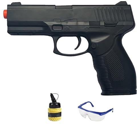Pistola Vigor V310 Muelle (6mm) + biberon 0,12g + Gafas | Arma de Airsoft de Aire comprimido. Pistola de iniciación.
