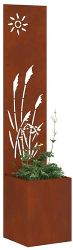 vidaXL Garten Sichtschutz-Leinwand Rostig 32 x 32 x 150 cm