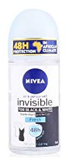 NIVEA Deo Roll-on Women Invisible for black & white - Original, Anti-Perspirant - 3er Pack (3 x 50 ml)