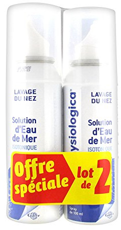 Gifrer Physiologica Solution d'Eau de Mer Isotonique Lot de 2 x 100 ml