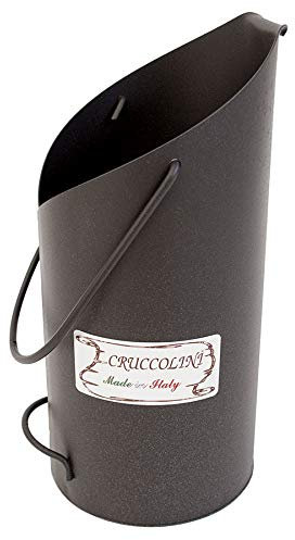 RUST-SECCHIO PER CENERE E CARBONE IN FERRO BATTUTO