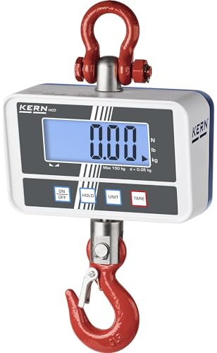 KERN | Hängewaage | mit großem LCD-Display | Wägebereich bis 300 kg | Ablesbarkeit 50/100 g
