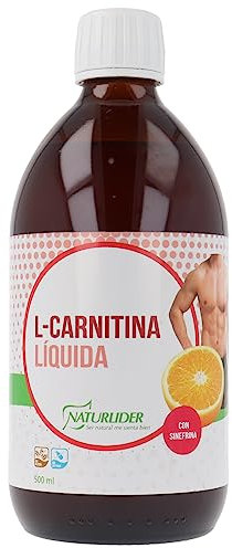 Naturlider - L-Carnitina Líquida con Sinefrina para Aumentar el Rendimiento Físico y el Gasto Calórico - 500 mililitros