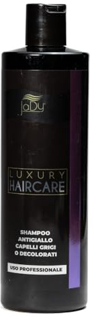 JaDy - Anti-Gelbstich-Shampoo | Neutralisiert Gelbtöne | Mit Bio-Lavendel-Extrakt | Feuchtigkeitsspendend & Schützend | Für Graues & Gebleichtes Haar, Violett, 400 ml