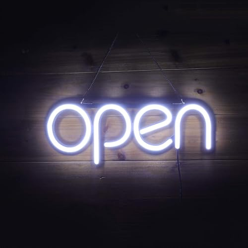 SXLONG Leucht-Schild, Open LED-Neonschild, 15.7 x 5.9 Zoll, beleuchtetes Schild für Restaurants, Büros, Einzelhandel, Schaufenster, Schaufenster, Schlafzimmer Innengebrauch Wanddekoration
